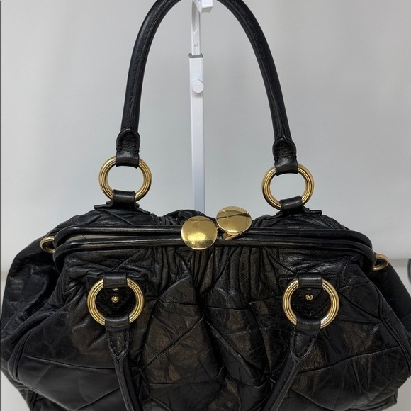 Marc Jacobs Stam Patchwork Quilted Black leather satchel spring 2007 collection - Picture 8 of 17